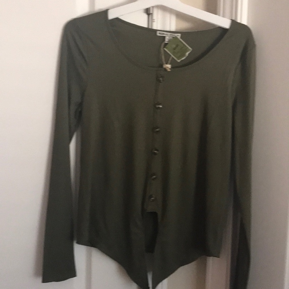 NWT green blouse,